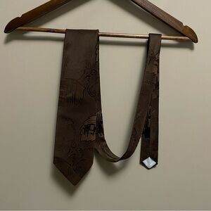 Vintage Sears Kings Road Brown Neck Tie